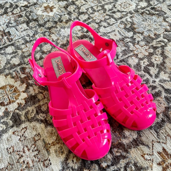 Play by Jeffery Campbell Neon Pink Jelly Sandals - Picture 6 of 10